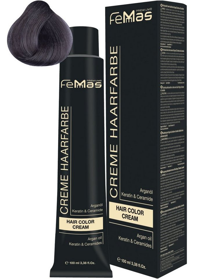 Femmas Premium Haarfarbe FemMas Hair Color Cream 100ml Haarfarbe Pure&Mix Asch von Femmas Premium