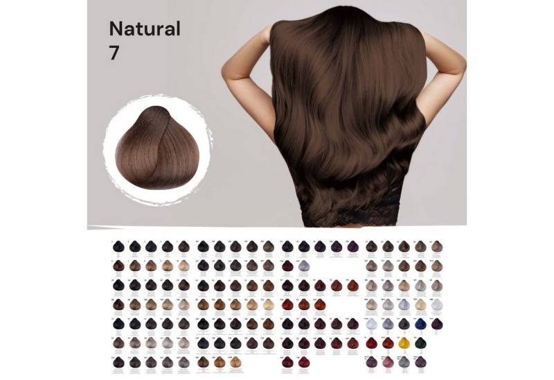 Femmas Premium Haarfarbe FemMas Hair Color Cream 100ml Haarfarbe Mittelblond 7 von Femmas Premium