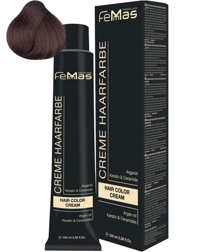 Femmas Premium Haarfarbe FemMas Hair Color Cream 100ml Mittelblond Schokolade Intensiv 7.99 von Femmas Premium