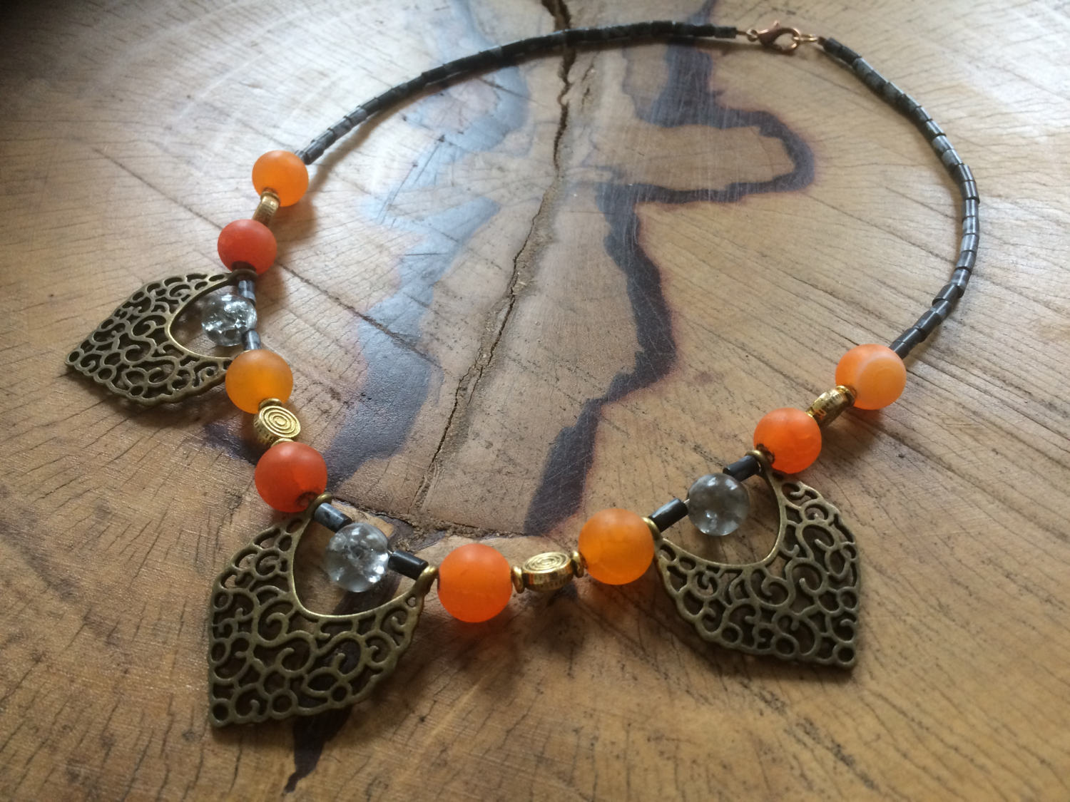 Marokkanisch Inspirierte Feuerachat-Kette Marokkanisch Inspirierte Feuerachat-Kette von FemmeByDesign