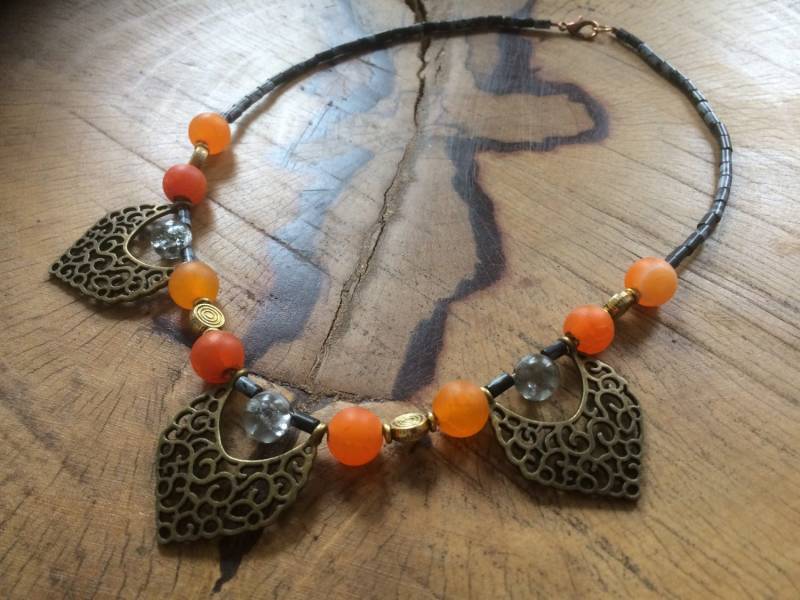 Marokkanisch Inspirierte Feuerachat-Kette Marokkanisch Inspirierte Feuerachat-Kette von FemmeByDesign