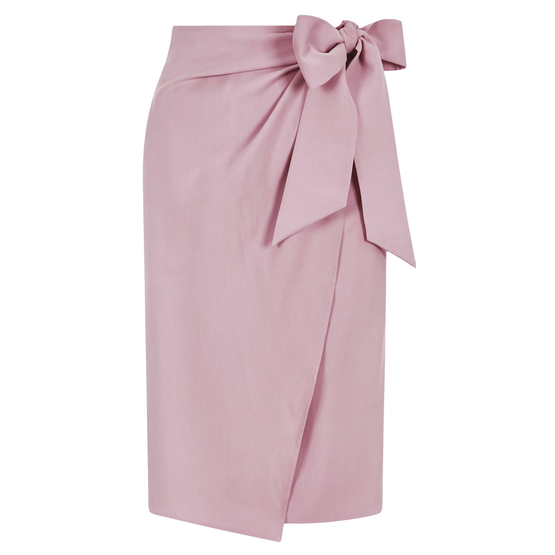 Bow Tie Wrap Skirt (Pastel Pink) von Femponiq