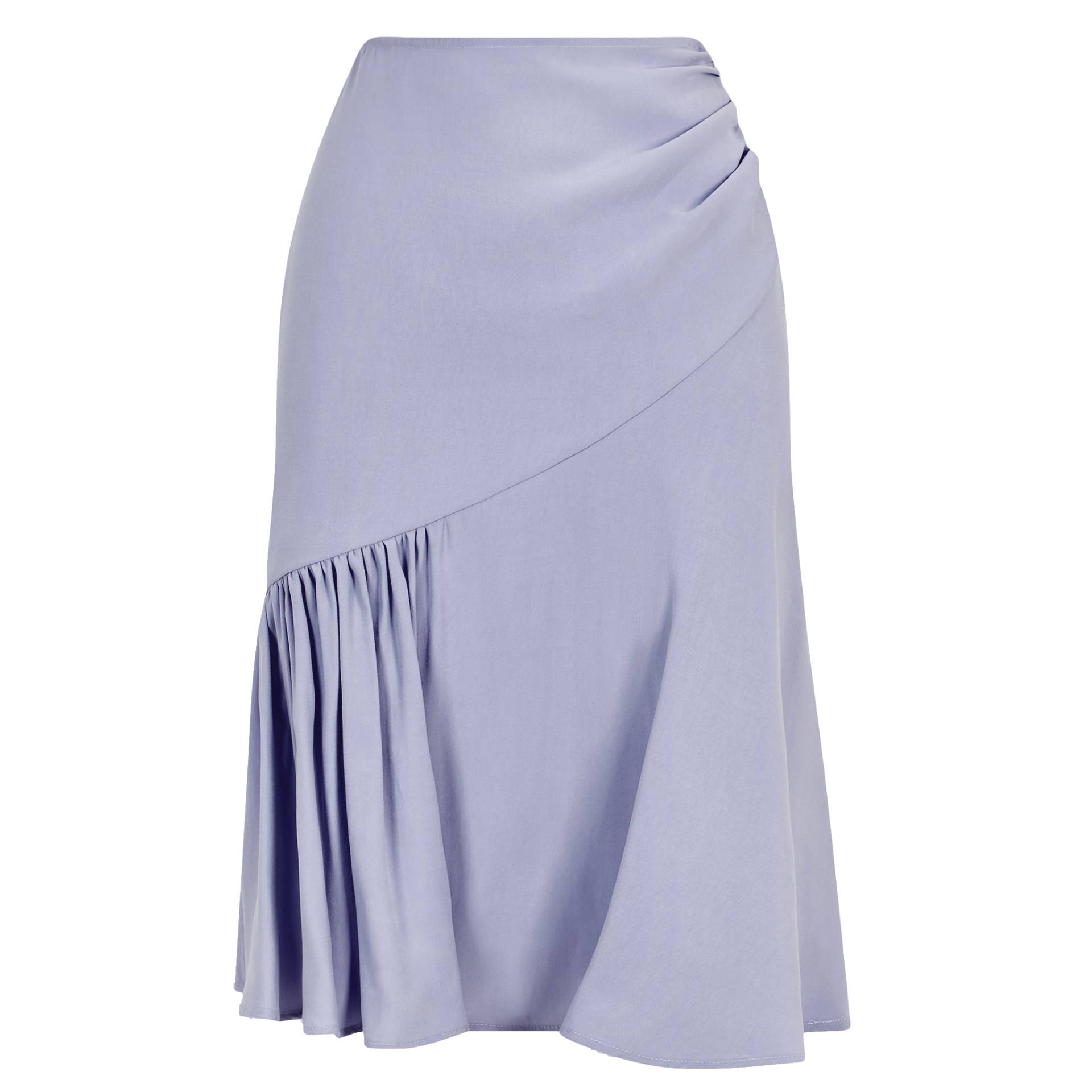 Rushed Asymmetrical Skirt (Cloud Blue) von Femponiq