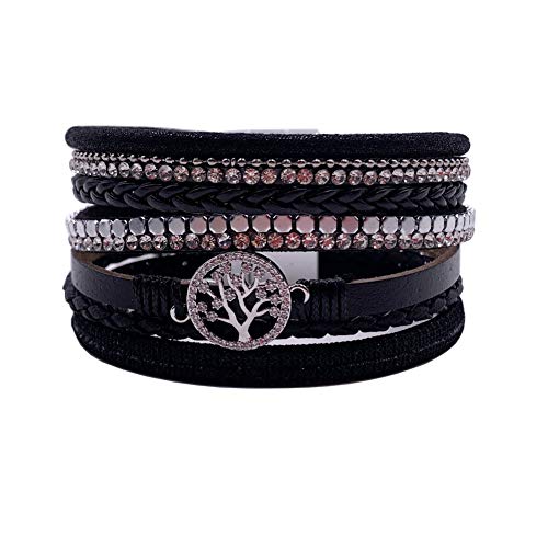 Femtindo Damen-Leder-Wickelarmband, mehrlagig, magnetisch, Armreif, Armbänder für Teenager und Mädchen Femtindo Damen-Leder-Wickelarmband, mehrlagig, magnetisch, Armreif, Armbänder für Teenager und Mädchen von Femtindo