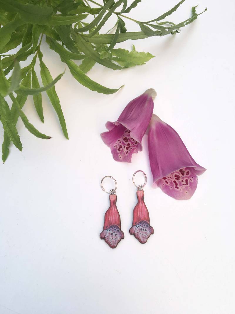 Fingerhut Ohrringe, Geschenk von FenandCo