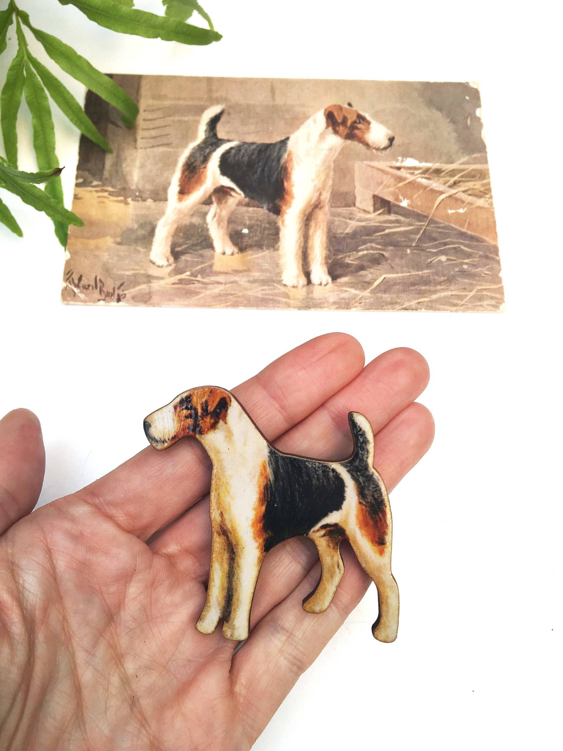 Große Foxterrier Brosche Oder Halskette von FenandCo
