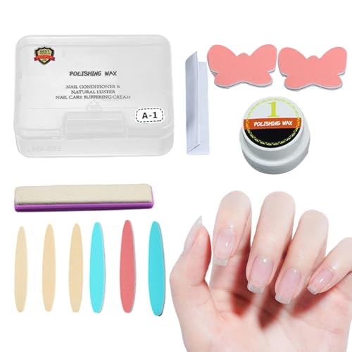 Fenayuu Nagelglanz und Polierer - Nagelbuffer Und Glanzwachs - Maniküre Zubehör Für Glatte Fingernägel Frauen Damen Anfänger Profis Fenayuu Nagelglanz und Polierer - Nagelbuffer Und Glanzwachs - Maniküre Zubehör Für Glatte Fingernägel Frauen Damen Anfänger Profis von Fenayuu