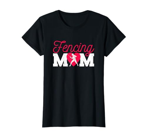 Fencer Mum Muttertag Sport Foliensäbel Epee Fechten Mama T-Shirt Fencer Mum Muttertag Sport Foliensäbel Epee Fechten Mama T-Shirt von Fencing Gear Fence Outside Fencer Men Women Kids