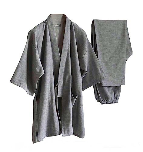 Fendawn Strive Klassisch Stilvoller japanischer Stil Herren Baumwollbademantel Pyjamas Kimono Freizeitkleidung von Fendawn Strive
