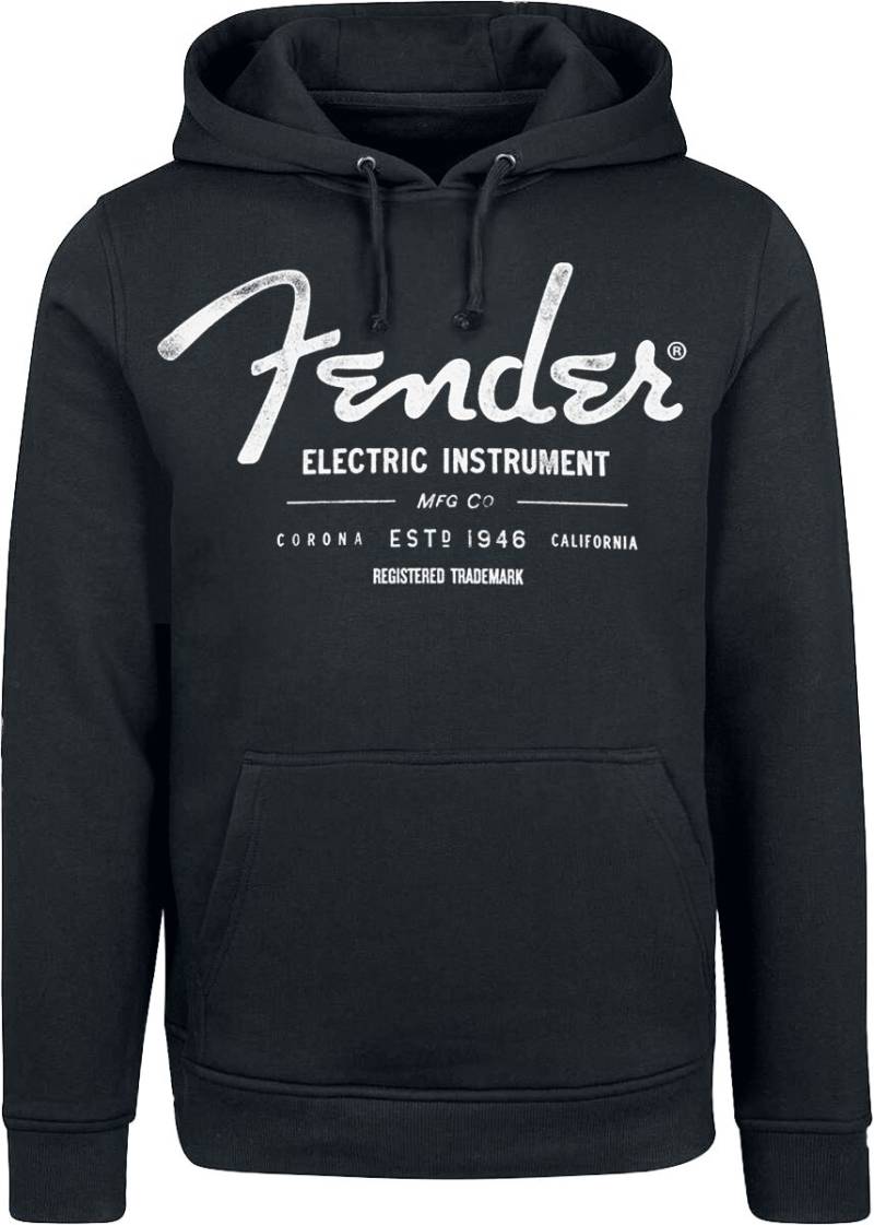 Fender Kapuzenpullover - Electric Instrument - S bis XXL - für Männer - Größe L - schwarz  - Lizenziertes Merchandise! von Fender