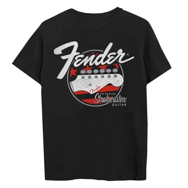 Fender Stratocaster T-Shirt schwarz in XXL von Fender