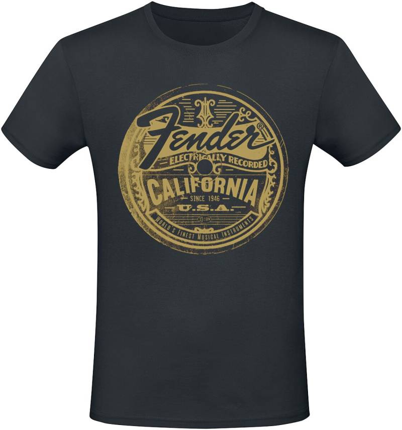 Fender T-Shirt - California - S bis 3XL - für Männer - Größe XXL - schwarz  - Lizenziertes Merchandise! von Fender