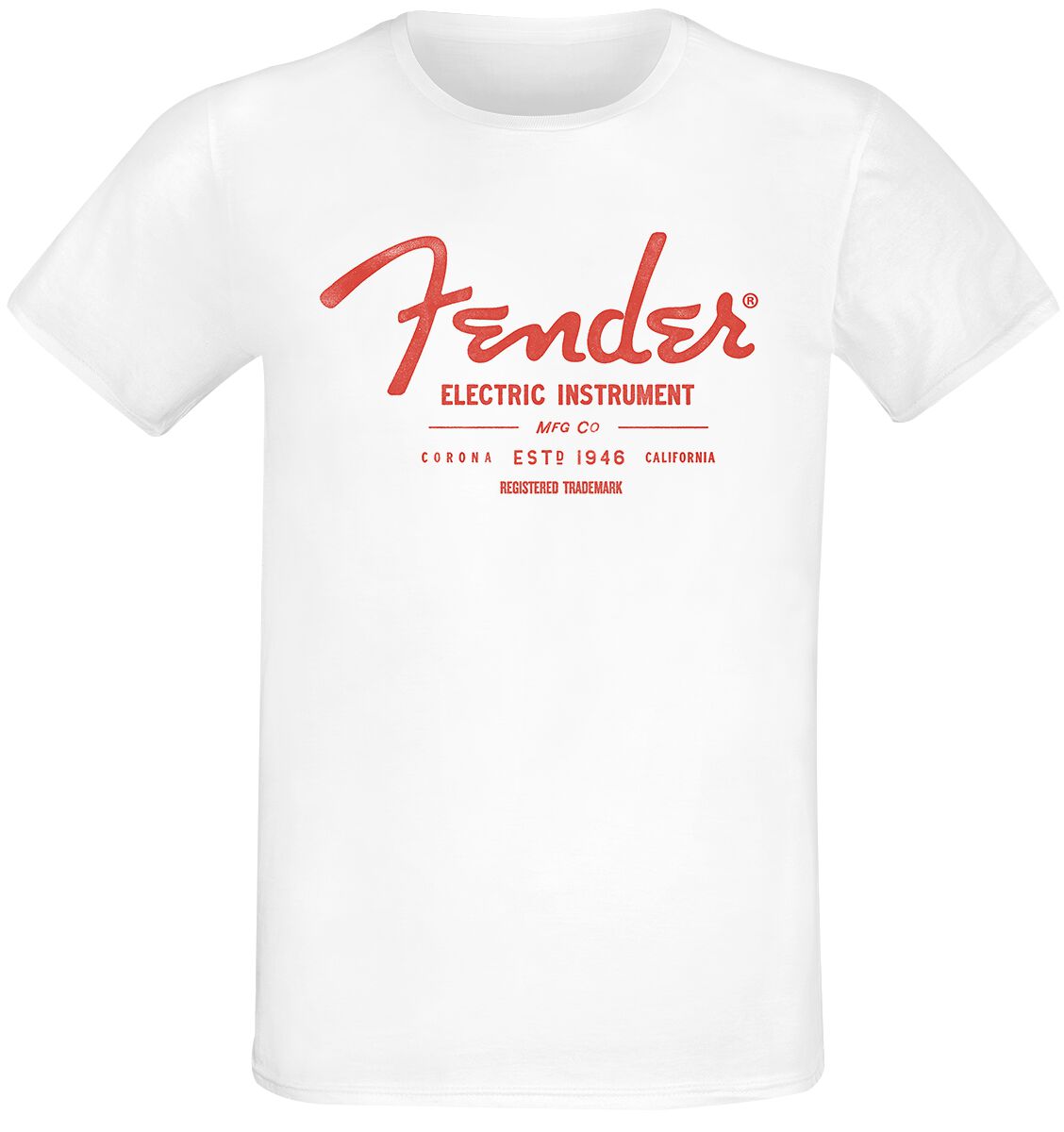 Fender T-Shirt - Electric Instrument - S bis XXL - für Männer - Größe XL - weiß  - Lizenziertes Merchandise! von Fender