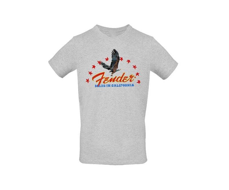 Fender T-Shirt - Made In California - S bis XXL - für Männer - Größe XXL - grau  - Lizenziertes Merchandise! von Fender
