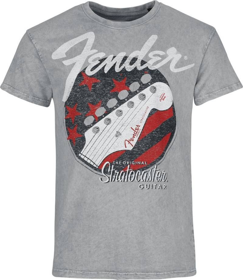 Fender T-Shirt - Stratocaster - S bis 3XL - für Männer - Größe 3XL - grau  - Lizenziertes Merchandise! von Fender
