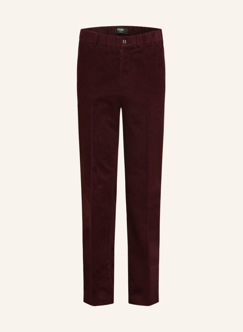 Fendi Cordhose Regular Fit rot von Fendi