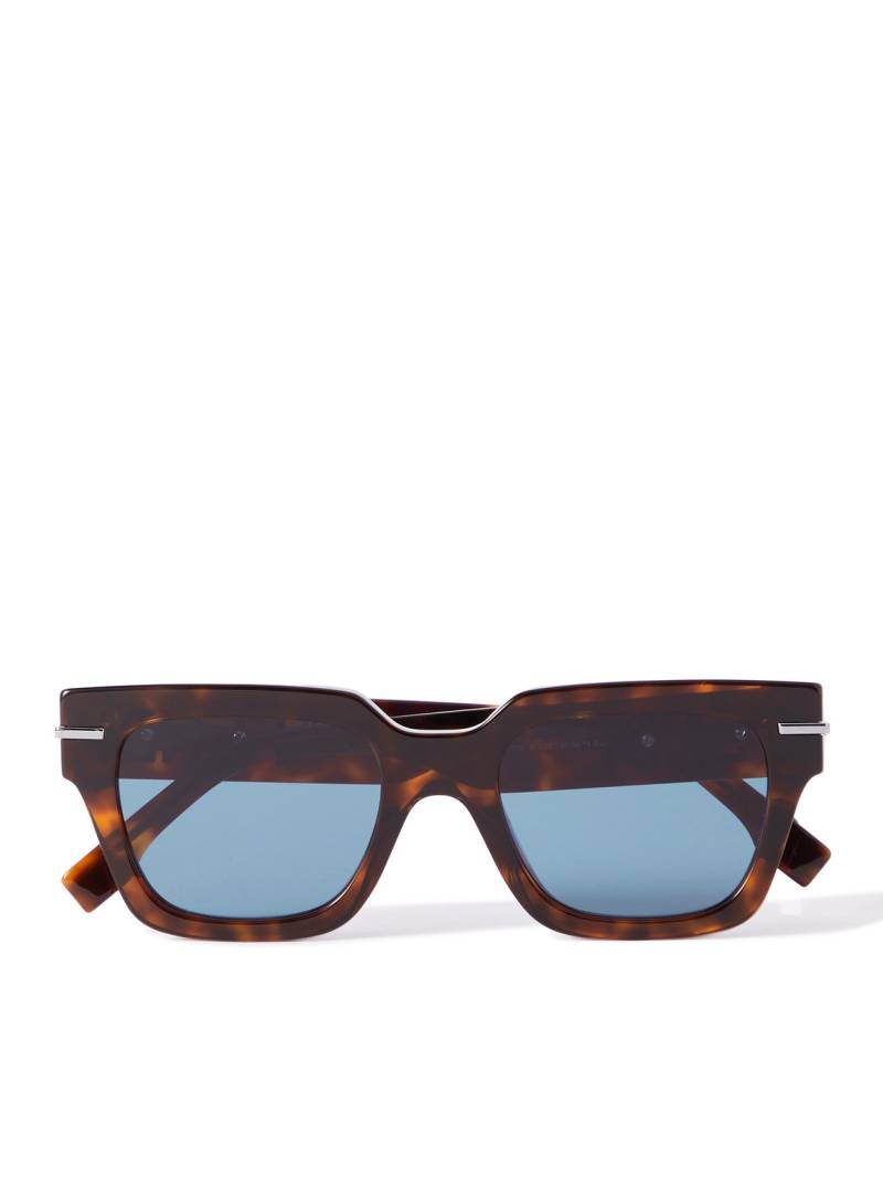 Fendi - Fendigraphy Square-Frame Tortoiseshell Acetate Sunglasses - Men - Tortoiseshell von Fendi