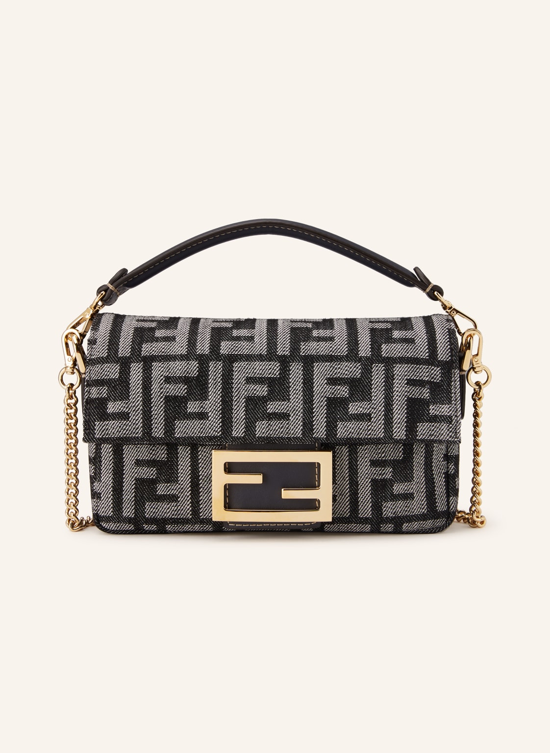 Fendi Handtasche Mini Baguette blau von Fendi
