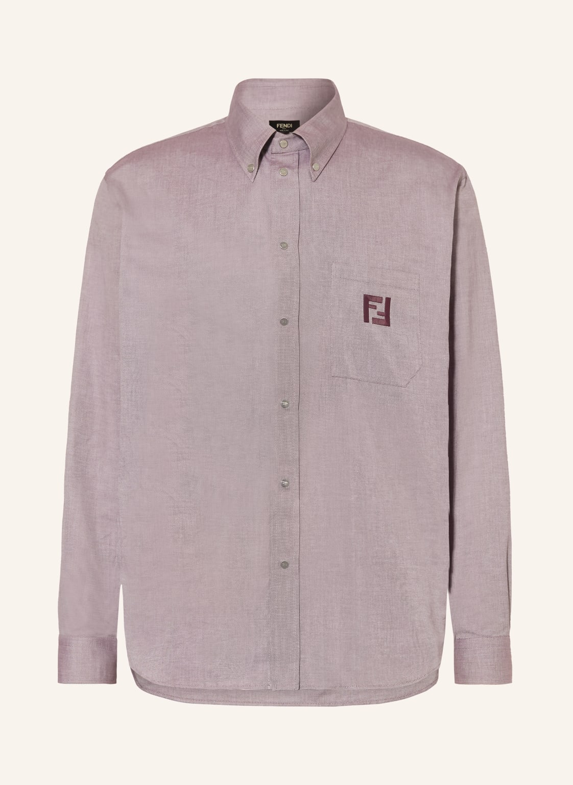 Fendi Hemd Comfort Fit rot von Fendi