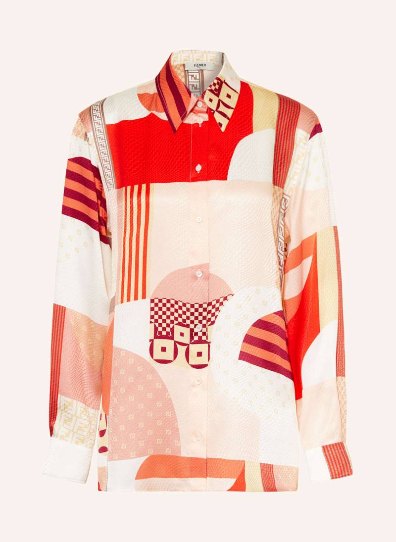 Fendi Hemdbluse Aus Seide rot von Fendi
