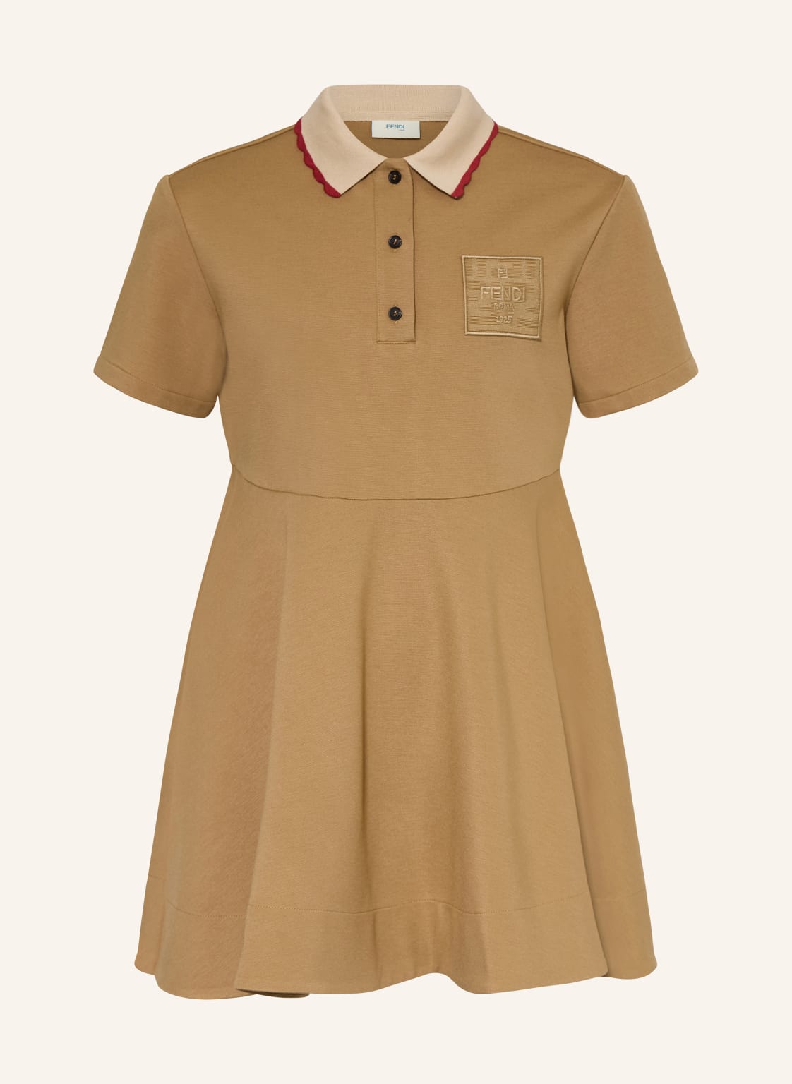Fendi Hemdblusenkleid Aus Jersey braun von Fendi