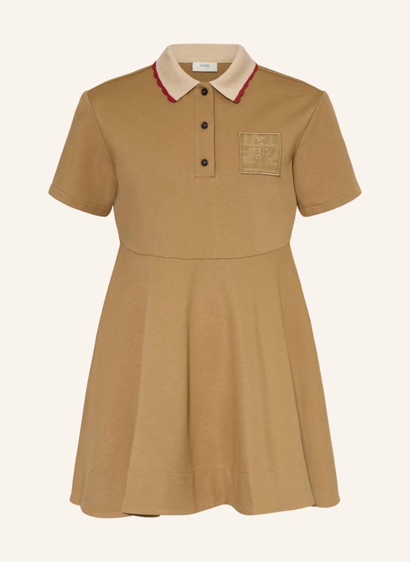 Fendi Hemdblusenkleid Aus Jersey braun von Fendi