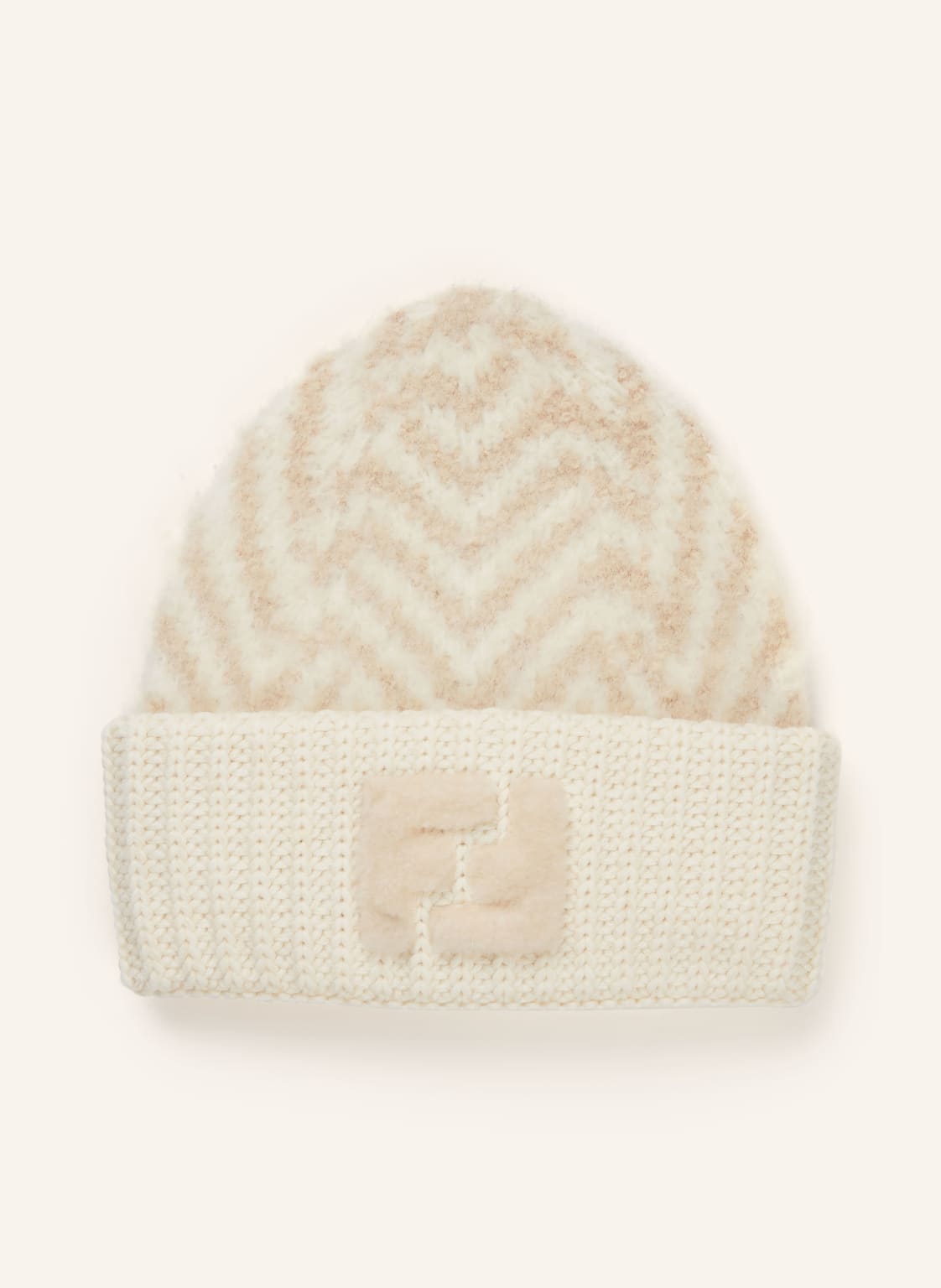 Fendi Mütze Mit Alpaka weiss von Fendi