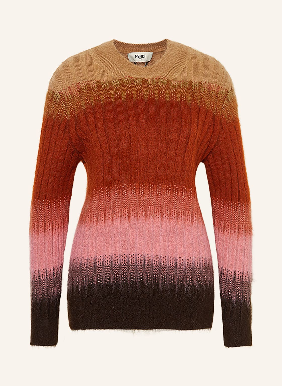 Fendi Pullover Mit Mohair braun von Fendi