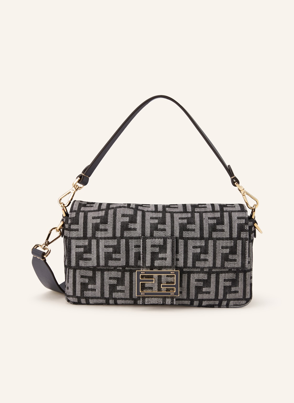 Fendi Schultertasche Baguette schwarz von Fendi