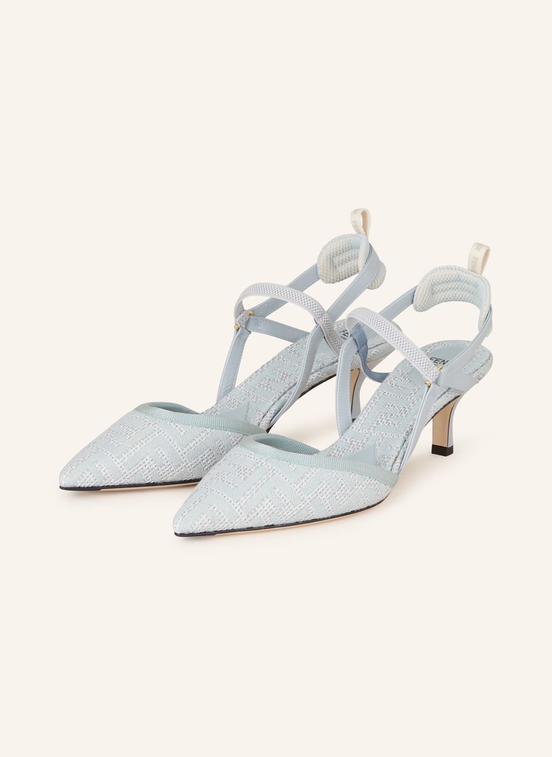 Fendi Slingpumps Colibri Light blau von Fendi