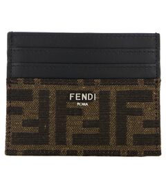 Herren Kartenetui FF mit Leder von Fendi