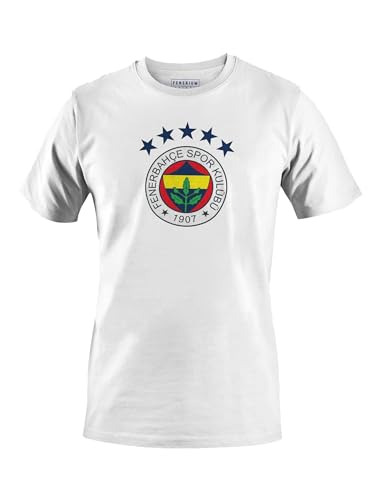 Fenerbahce 5 Stern Weiss T-Shirt von Fenerium