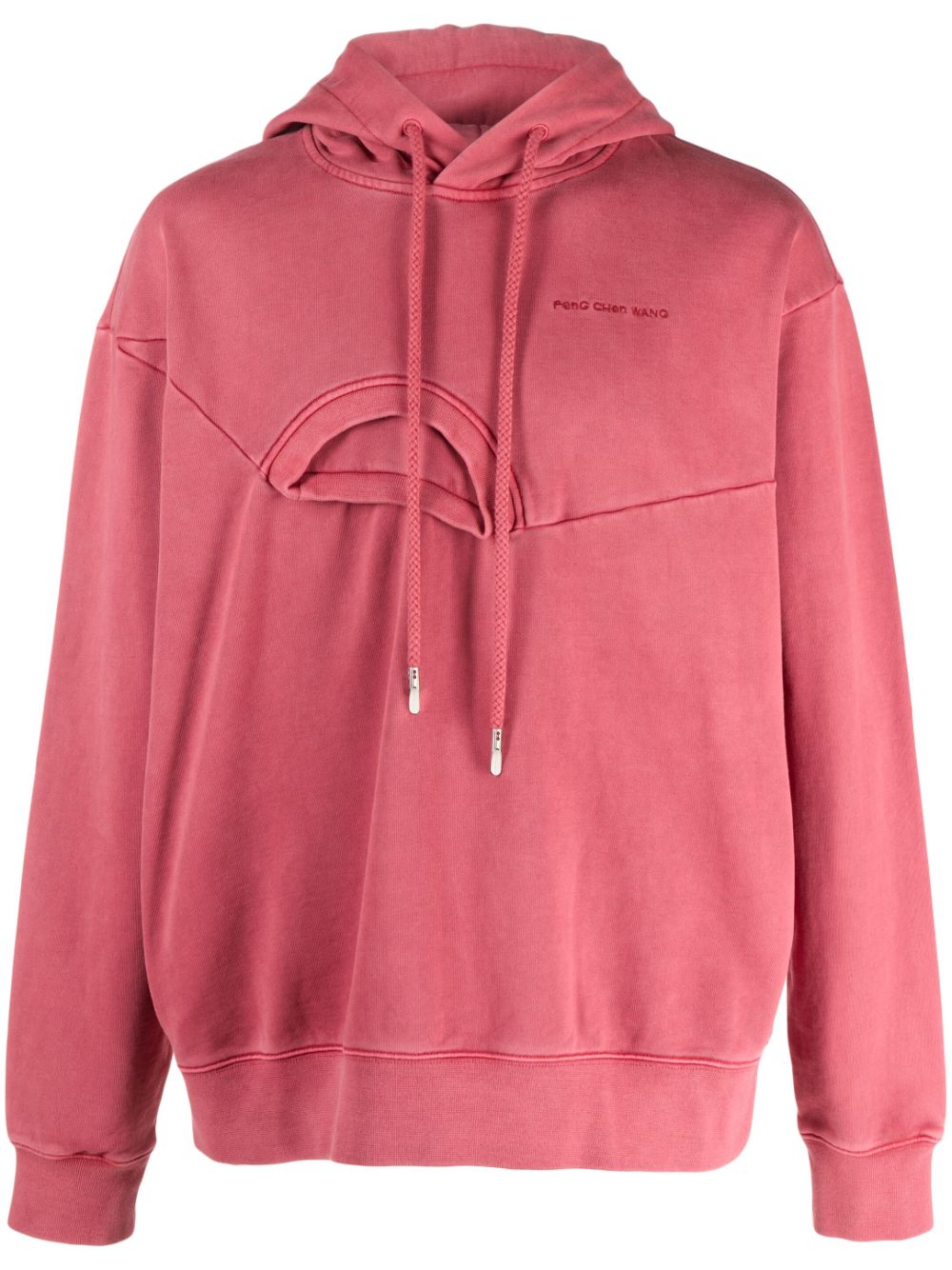 Feng Chen Wang Hoodie im Layering-Look - Rosa von Feng Chen Wang