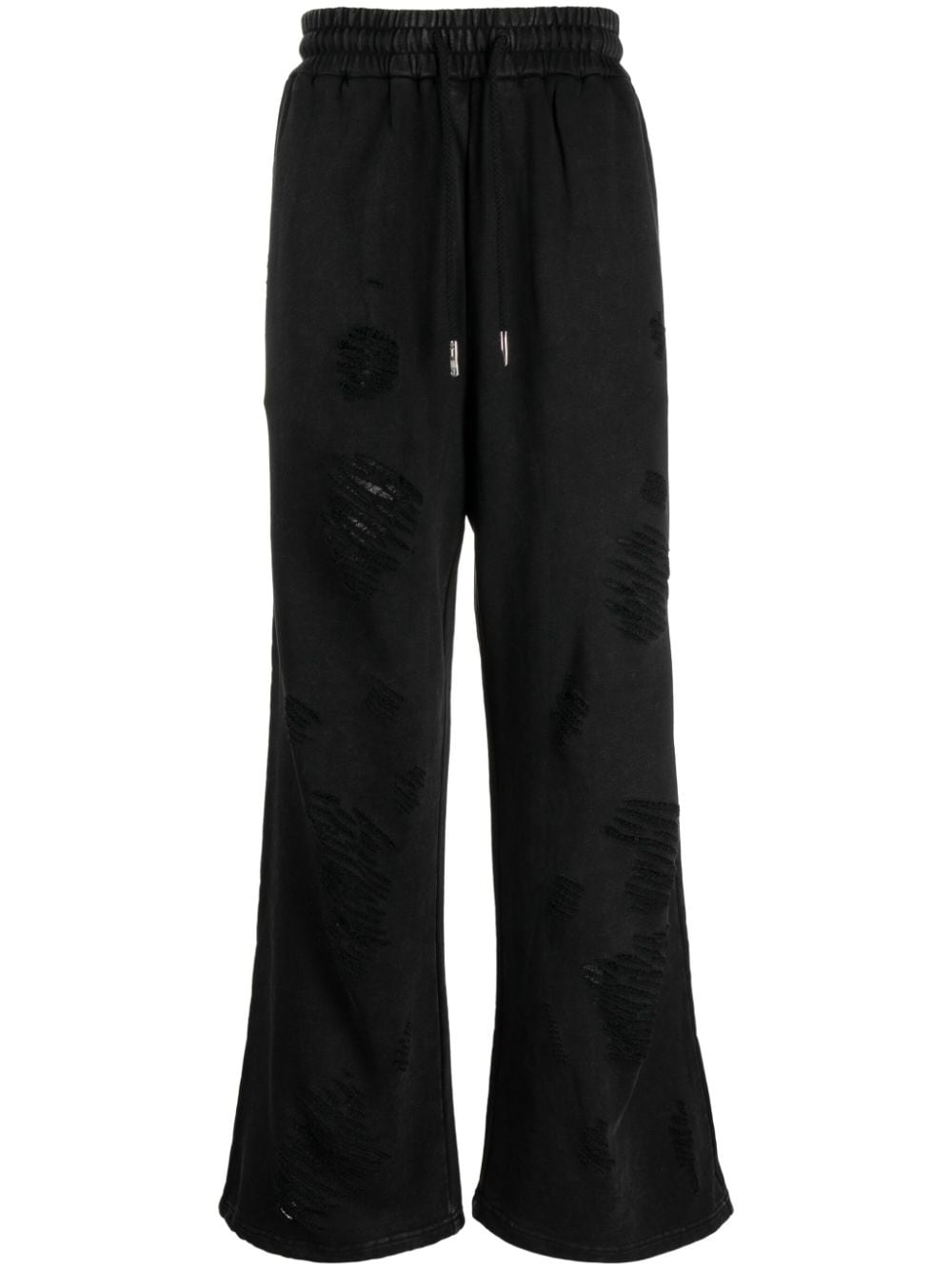 Feng Chen Wang Jogginghose in Distressed-Optik - Schwarz von Feng Chen Wang