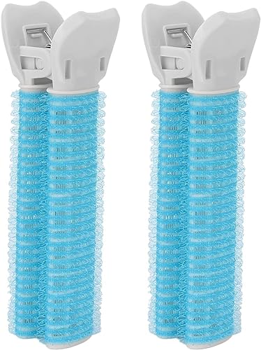 Volumengebendes Haarwurzel-Clips, tragbar, Mehrzweck-Haarwurzel-Clips, DIY, stilvolles lockiges Haar für Frauen und Mädchen, für Zuhause, Reisen, Salon, Blau, 2 Stück von FengQingHuaGG