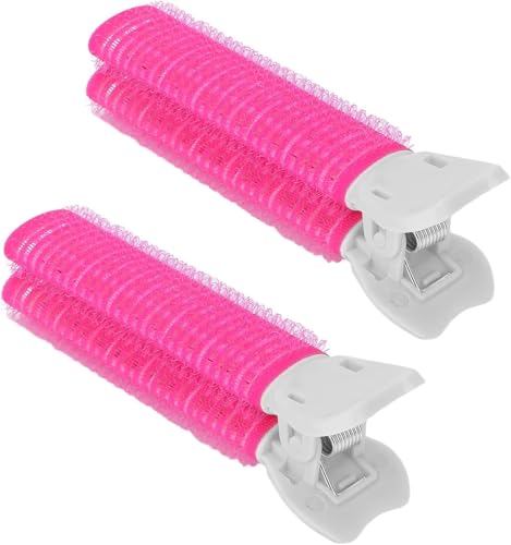 Volumengebendes Haarwurzel-Clips, tragbar, Mehrzweck-Haarwurzel-Clips, DIY, stilvolles lockiges Haar für Frauen und Mädchen, für Zuhause, Reisen, Salon, Rot, 2 Stück von FengQingHuaGG