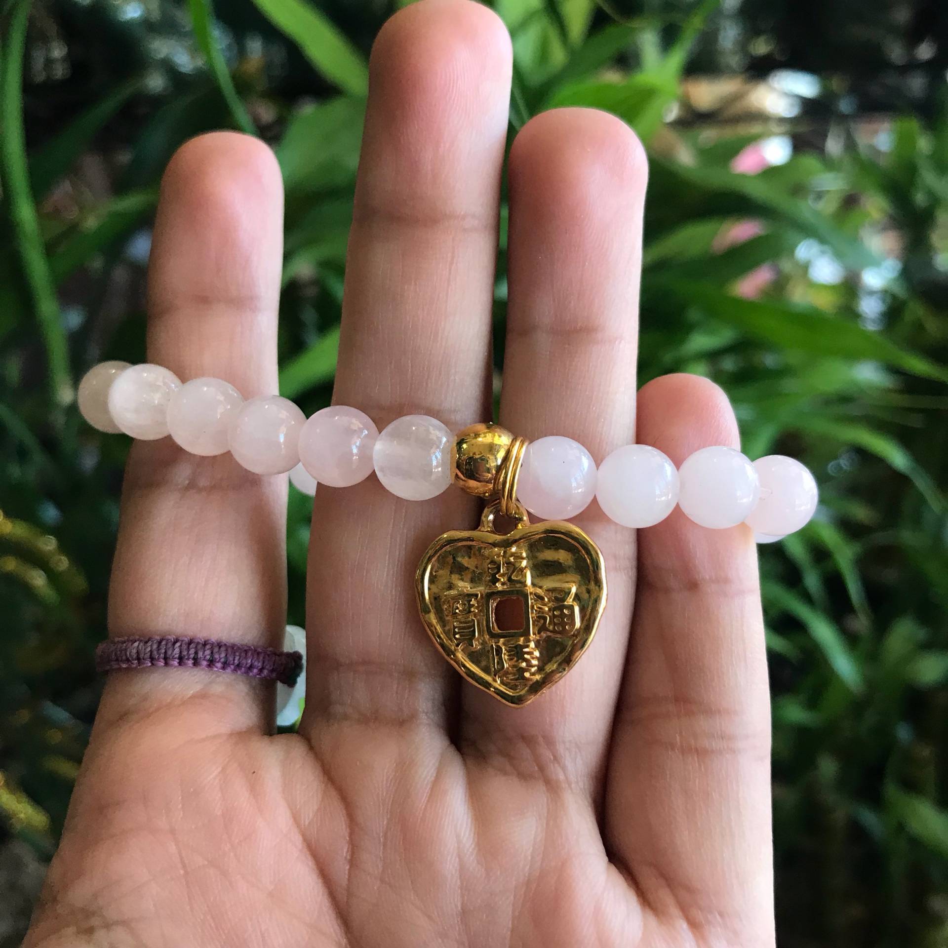Rosenquarz Liebe Ein Geld Glück Armband Rosenquarz Liebe Ein Geld Glück Armband von FengShuiFortuneBambo