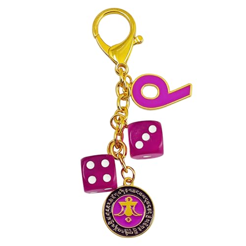 Feng Shui Power of 9 Windfall Amulett Ever Victorious Blessing Schlüsselanhänger, Violett, 1 von Fengshuibringluck