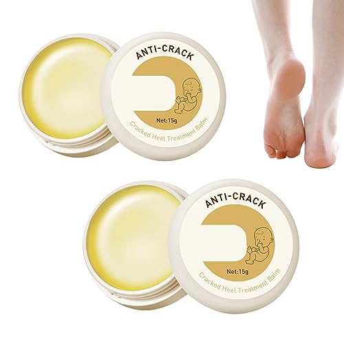 Fengyang 2 Stück Rissige Hautreparaturcreme, Cracked Skin Repair Cream, Anti Crack Cream, Feuchtigkeitsspendende Anti-Cracking-Fuß- und Handcreme von Fengyang