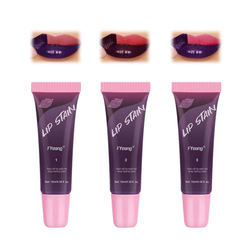 Fengyang® Matt Lip Stain Peel Off, Lip Jam Hydrating Lip Gloss, Easy Peel Lip Gloss Lippenstift, Glitzernd Glänzend Aufpolsternder Lipgloss von Fengyang