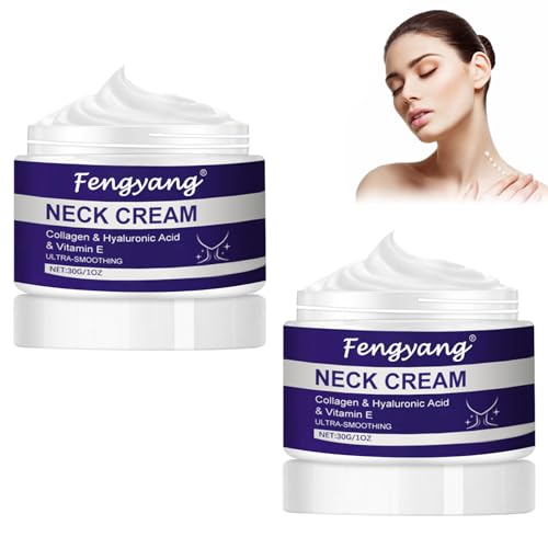 Fengyang® 2Pcs Halsstraffungscreme, Anti-Aging-Halscreme, Straffende Halscreme Zum Straffen Und Heben, Lift Straffende Halscreme für Frauen straffende von Fengyang