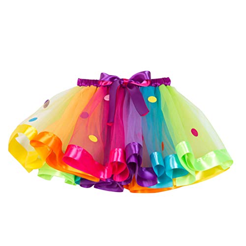 Fenical Mädchen Regenbogen Tutu Rock Tanzkleid bunten Rüschen gestuften Tüll für Mädchen (SX-RT077 s) von Fenical