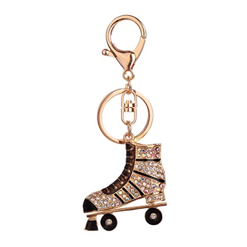 Fenical Metal Keychain Rollschuh Crystal Key Ring Geldbörse Bag Charm Dekoration von Fenical