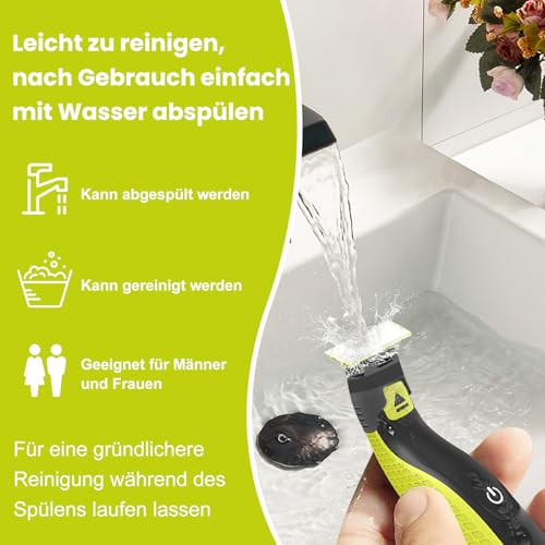 4 Stück Ersatzklinge für Philips OneBlade, Aus Rostfreiem Stahl, Langlebig und Präzise, Geeignet zum Trimmen von Körper- und Gesichtsbärten, Hautschutzstreifengerät, Sicher und Zuverlässig 4 Stück Ersatzklinge für Philips OneBlade, Aus Rostfreiem Stahl, Langlebig und Präzise, Geeignet zum Trimmen von Körper- und Gesichtsbärten, Hautschutzstreifengerät, Sicher und Zuverlässig von Fenkabs
