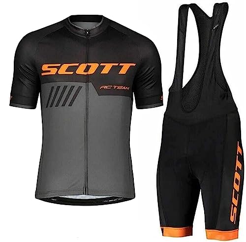 Fenovel Radtrikot Herren Kurzarm Fahrradbekleidung Sommer Rennrad Trikot Set Pro + Radsport-Trägerhosen mit 19D Gepolstert von Fenovel