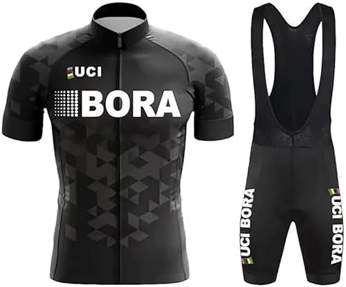 Fenovel Rennrad Trikot Herren Set Fahrradbekleidung Kurzarm Radsport-bekleidung Pro Mountainbike Jersey + Trägerhosen mit 19D Gepolstert von Fenovel