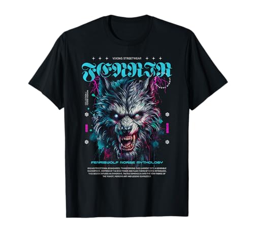 Fenrir Fenriswolf Norse Mythologie Odin Männer T-Shirt Fenrir Fenriswolf Norse Mythologie Odin Männer T-Shirt von Fenrir Fashion