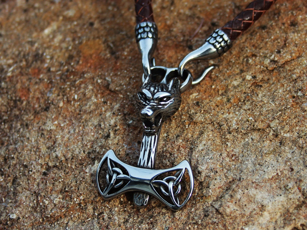 Thorhammer An Hakenlederkette Thorhammer An Hakenlederkette von Fenrisshop