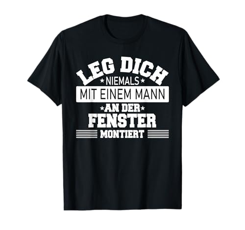 Fenstermonteur & Fensterbau Fensterbauer Sprüche T-Shirt - Herren - Schwarz - S - Klassisches Kurzarm T-Shirt mit Buchstabenmuster - Geschenk Fenstermonteur & Fensterbau Fensterbauer Sprüche T-Shirt - Herren - Schwarz - S - Klassisches Kurzarm T-Shirt mit Buchstabenmuster - Geschenk von Fenstermonteur & Fensterbau Fensterbauer Sprüche