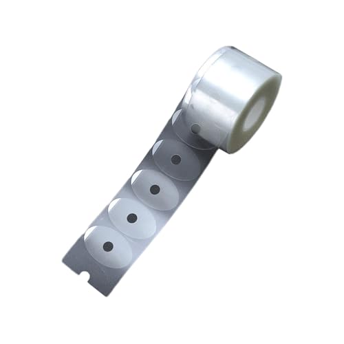 Fenteer 1000 Stück -Aufkleber für optische Brillen, transparent, keine Rückstände, kratzfest, verschleißfeste Schutzfolie, hochviskos oval von Fenteer